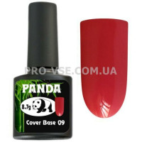 PANDA Cover Base 09 Камуфлирующая цветная база Красный карминный каучуковая 8.7 г