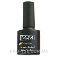 Топ люминесцентный с липким слоем M-in-M Glow-in-the-Dark Wipe Topcoat, 7,5 мл