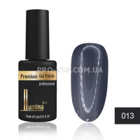 Гель-лак LUMINA lux №013 Темный серый, эмаль 8мл