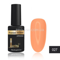 Гель-лак LUMINA lux №027 светлый оранжевый, эмаль 8мл