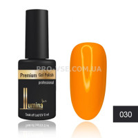 Гель-лак LUMINA lux №030 оранжевый, эмаль 8мл