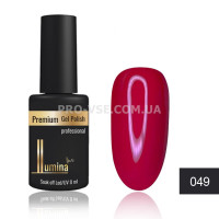 Гель-лак LUMINA lux №049 темный малиново-красный, эмаль 8мл