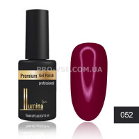 Гель-лак LUMINA lux №052 рубиновый красный, эмаль 8мл