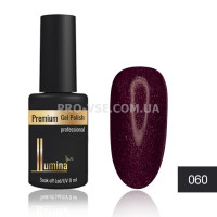 Гель-лак LUMINA lux №060 бордовый, мелкие блестки 8мл