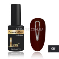 Гель-лак LUMINA lux №061 красно-коричневый, эмаль 8мл