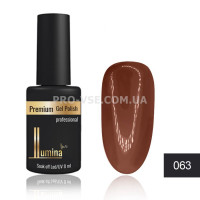 Гель-лак LUMINA lux №063 желто-коричневый, эмаль 8мл
