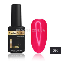 Гель-лак LUMINA lux №090 яркий розовый, эмаль 8мл