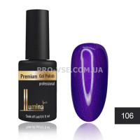 Гель-лак LUMINA lux №106 фиолетовый с мелким шиммером 8мл