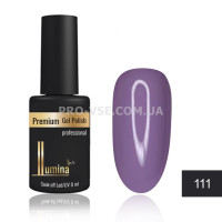 Гель-лак LUMINA lux №111 приглушенный сиреневый, аметистовый, эмаль 8мл