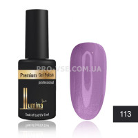 Гель-лак LUMINA lux №113 приглушенный сиреневый, розовый микроблеск 8мл