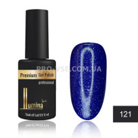 Гель-лак LUMINA lux №121 темно-синий с микроблеском 8мл