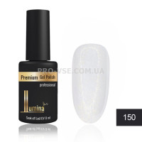 Гель-лак LUMINA lux №150 молочный белый, мелкие блестки 8мл