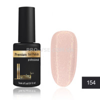 Гель-лак LUMINA lux №154 бежевый, мелкие блестки 8мл