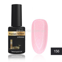Гель-лак LUMINA lux №156 нежно-розовый, мелкие блестки 8мл