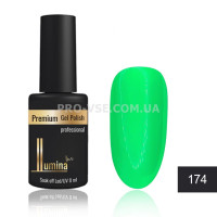 Гель-лак LUMINA lux №174 яркий зеленый, эмаль 8мл