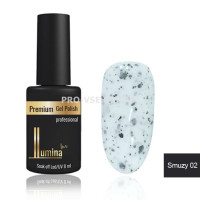 Гель-лак LUMINA lux SMUZY №002, молочный черные хлопья 8мл
