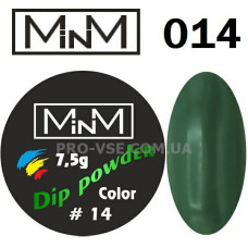 ДІП-пудра M-in-M 014 Темно-бірюзова, емаль 7.5г