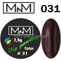 DIP-пудра M-in-M 031 Темная марсала, эмаль 20г