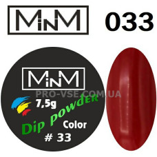 ДІП-пудра M-in-M 033 Червона, емаль 7.5г