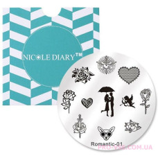 Диск для стемпинга NicoleDiary ND Romantic-01