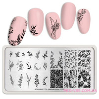 Пластина для стемпинга BornPretty Natural World L003