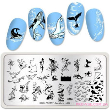 Пластина для стемпинга BornPretty Sea World-L002
