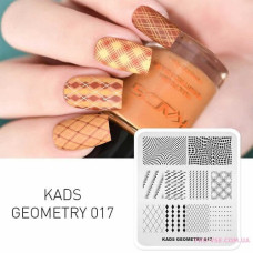 Пластина для стемпинга KADS GEOMETRY 017