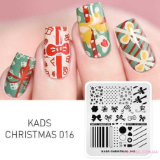 Пластина для стемпинга KADS CHRISTMAS 016