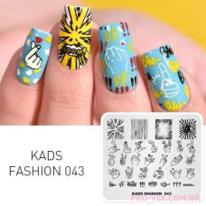 Пластина для стемпинга KADS FASHION 043