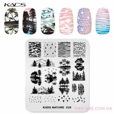 Пластина для стемпинга KADS NATURE 028
