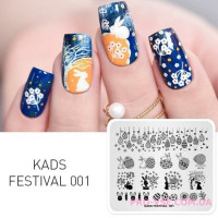 Пластина для стемпинга KADS FESTIVAL 001