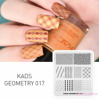 Пластина для стемпинга KADS GEOMETRY 017