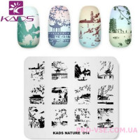 Пластина для стемпинга KADS NATURE 014