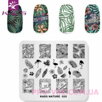 Пластина для стемпинга KADS NATURE 020