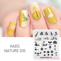 Пластина для стемпинга KADS NATURE 035