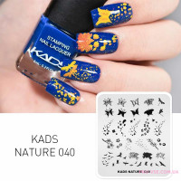 Пластина для стемпинга KADS NATURE 040