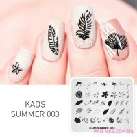 Пластина для стемпинга KADS Summer 003
