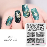Пластина для стемпинга KADS OCEAN 012