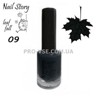 Nail Story лак для стемпинга осенний 09 Темно-серый