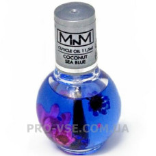 Олія Кокосова для нігтів та кутикули із сухоцвітами Cuticule Oil Coconut Sea Blue M-in-M 11.5 мл