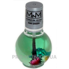 Олія Ківі для нігтів та кутикули ароматизована із сухоцвітами Cuticule Oil Kiwi Green M-in-M 11.5 мл