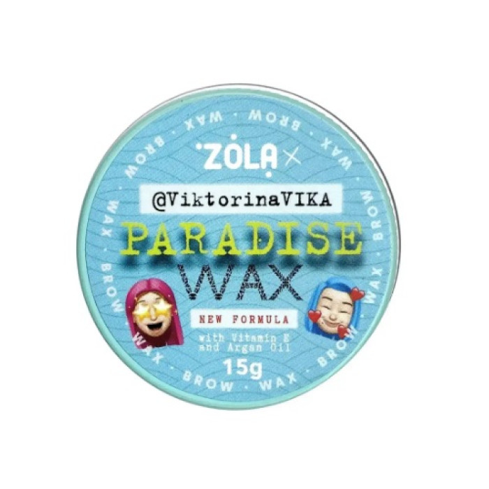 ZOLA Viktorina Vika Віск для брів 15 гр Paradise Wax with Vitamin E and Argan Oil