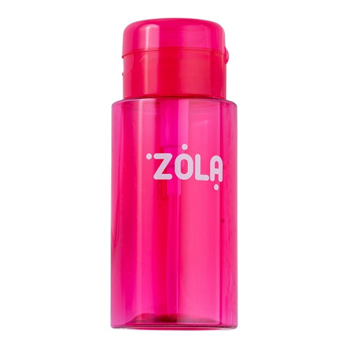 ZOLA Ємність пластикова для рідини з помпою-дозатором (Рожева)