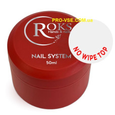 Roks Top no wipe – фінішне покриття без липкого шару 50мл банка-гель
