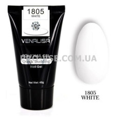 Поли гель (Poly Gel) Venalisa 1805 White, белоснежный белый 45 г
