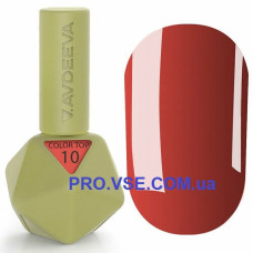 VA Топ Кольоровий для гель-лаку COLOR TOP 10 - ЧЕРВОНИЙ