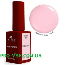 ATICA кавер база 15 мл Cold Pink soft base