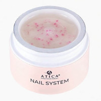ATICA Builder Gel Floral 04 15мл молочний гель з сухоцвітами фуксія