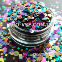 Confetti №17 Глиттерный голограф. микс